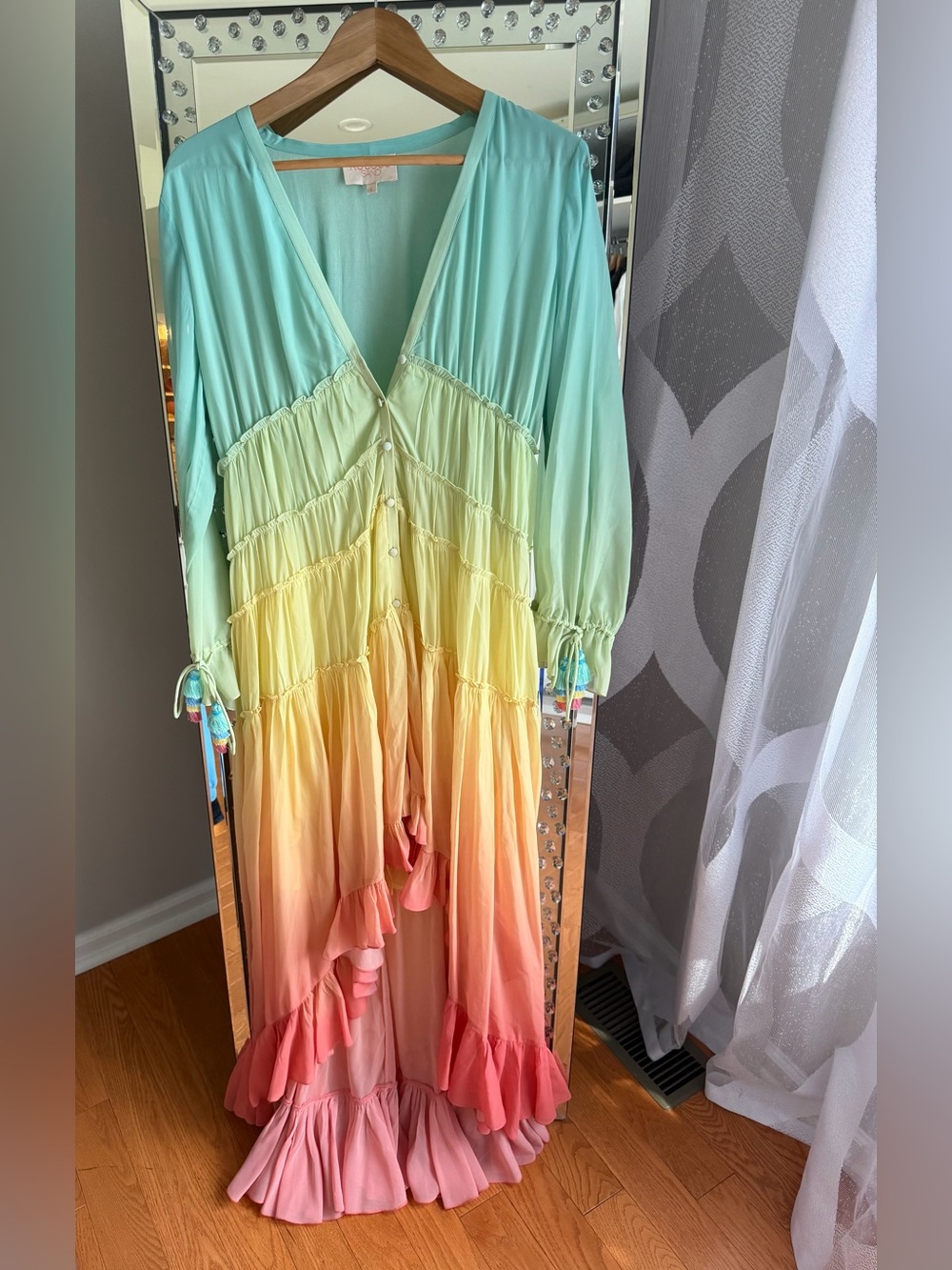 Rococo Sand Rainbow Ombre Dress 🩵💚🧡